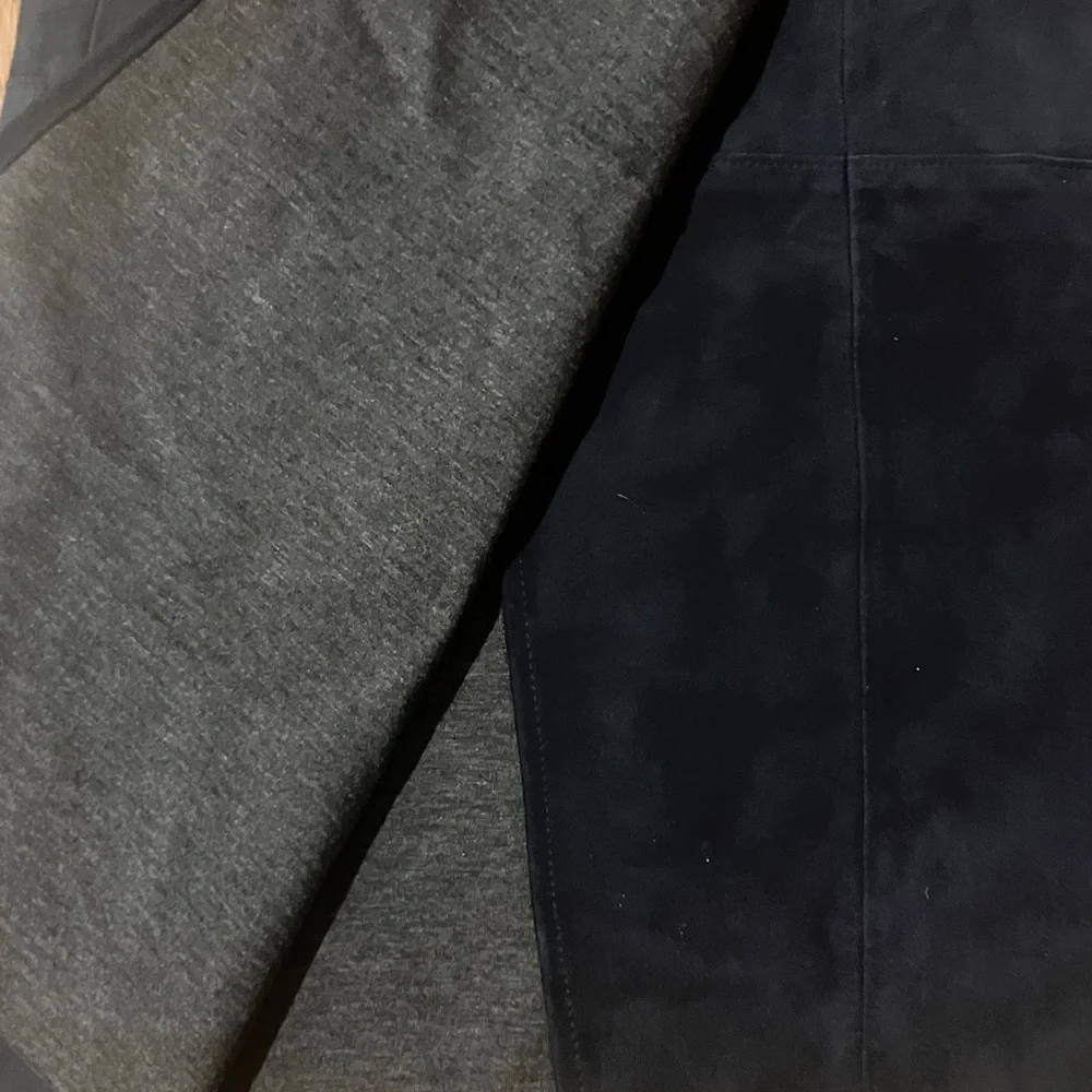 NWT Theory Gantrima Suede Navy A-line Midi Wrap Skirt - Picture 5 of 5